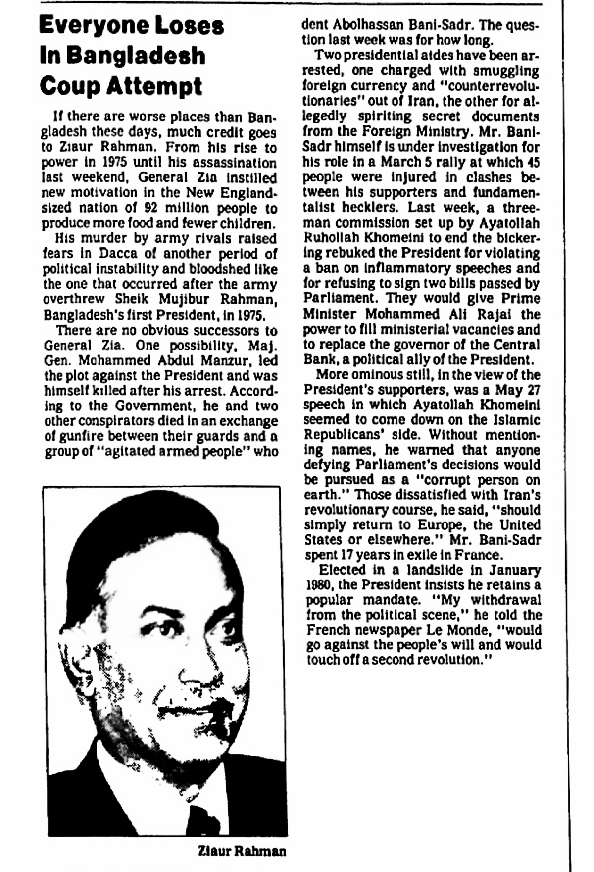 Everyone Loses In Bangladesh Coup&nbsp;Attempt