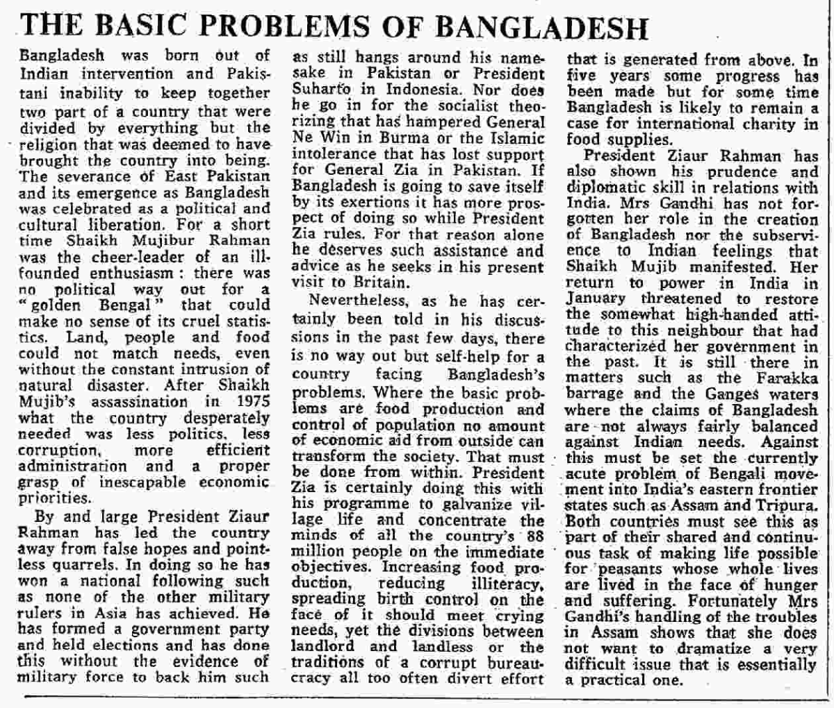 The Basic Problems of&nbsp;Bangladesh